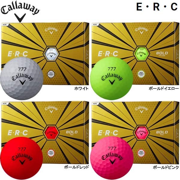 【S145】キャロウェイ ERC BOLD 赤マット ロストボール 24球 美品】E.R.C 24球 マット他 キャロウェイ ロストボール ゴルフ