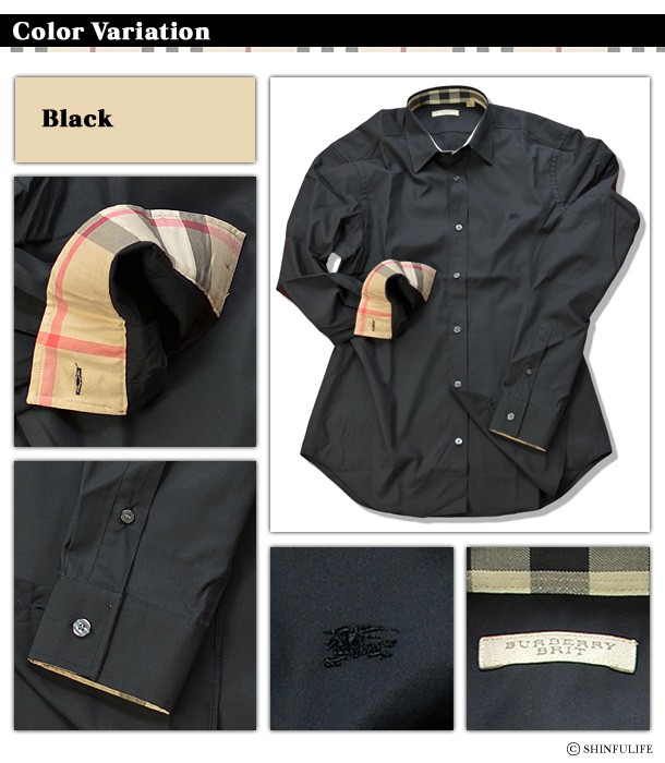 BURBERRY バーバリー ボタン シャツ 長袖 バーバリーシャツ 正規