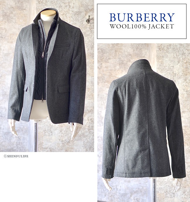 BURBERRY（バーバリー） ウール ジャケット メンズ ブリット Burberry