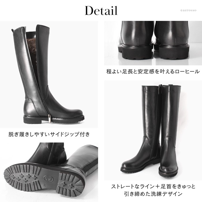 新品】アメリカ購入 カルバンクライン サイドジップ 革 ロング