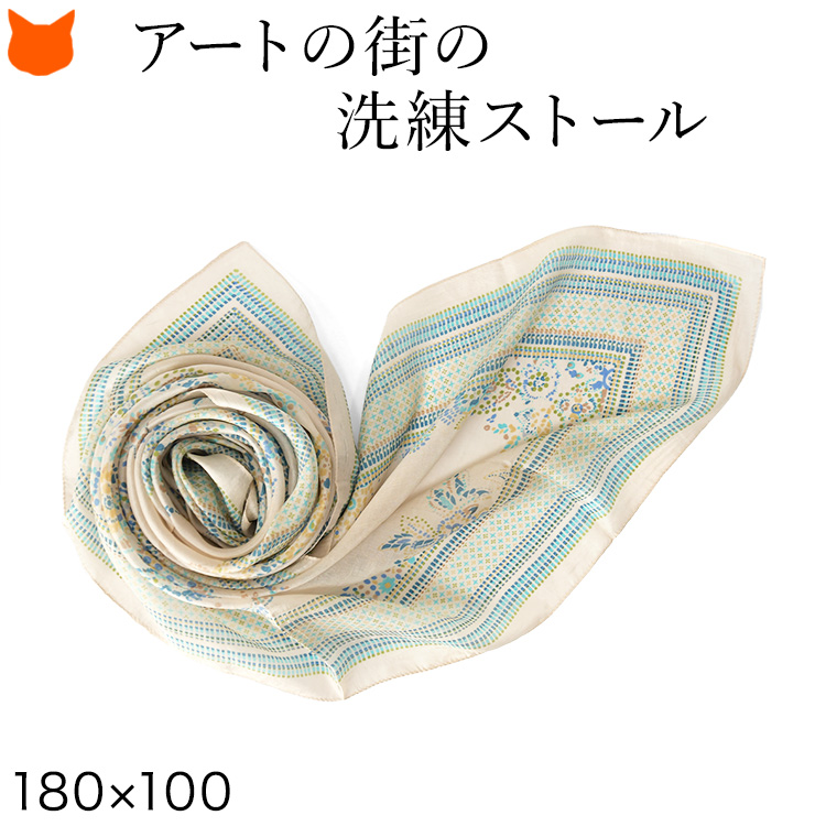 シルク ストール 大判 レディース 春 夏 ショール 花柄 薄手 uv 冷房