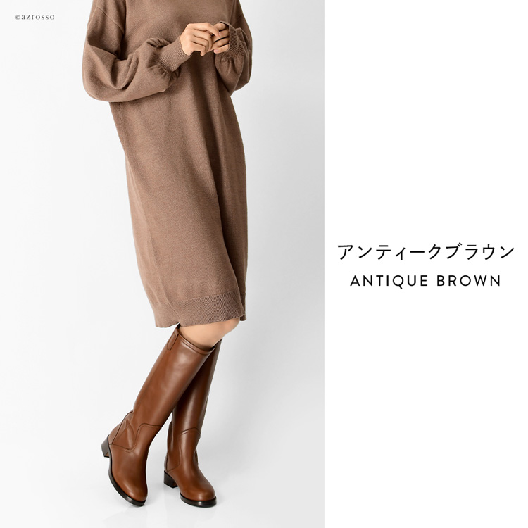 CORSO ROMA,9 イタリア製 ロングブーツ ローヒール 3cm ジョッキー 