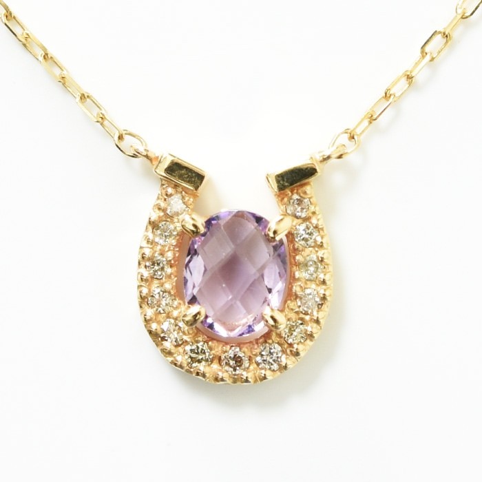 幸運 の 馬蹄 ラッキー ピアス アメジスト 幸運 の 馬蹄 ラッキー ピアス アメジスト