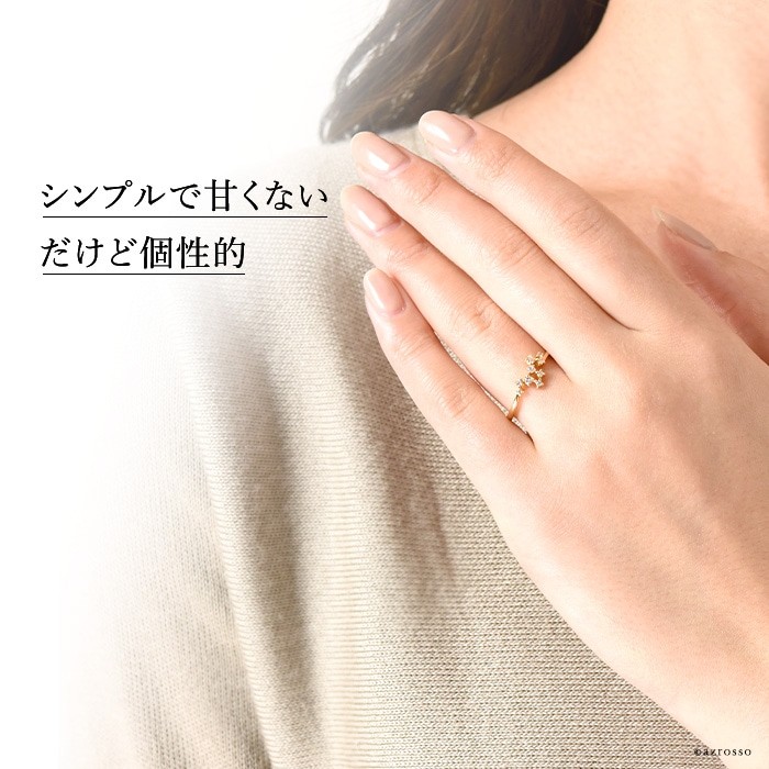 【SALE】PDPAOLA◆18k x ダイアモンド SPハートスタンプリング◆ cin341.jpg