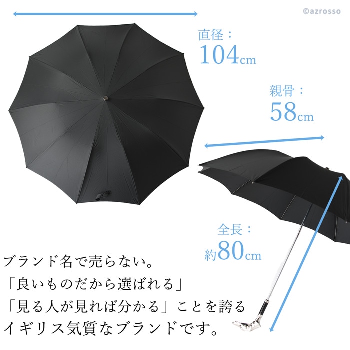 FOX UMBRELLAS 雨傘 メンズ 傘 ブランド 折りたたみ傘 グレー