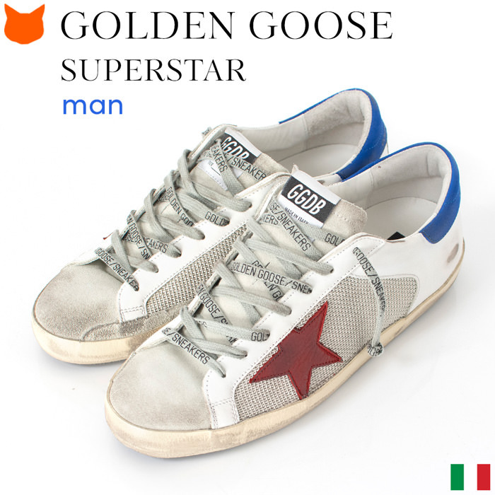 Golden Goose Superstar スニーカー メンズ メッシュ レザー おしゃれ 厚底 ...