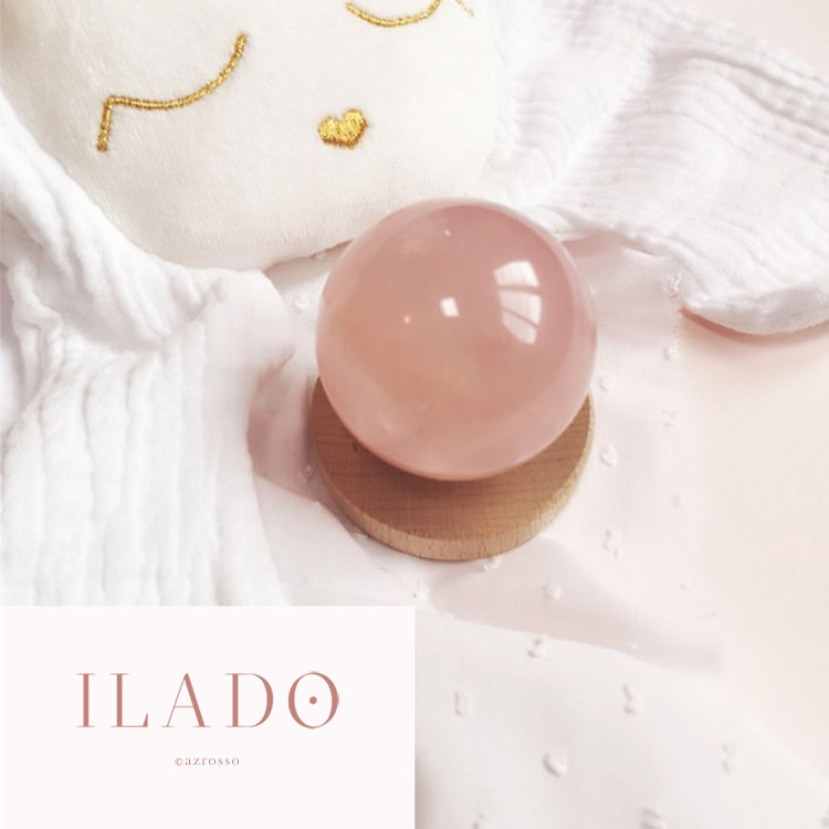 水晶玉 ローズクォーツ 球 パワーストーン 天然石 赤 水晶 50mm 紅水晶