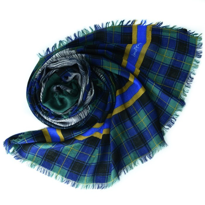 みなち【美品】inoui toosh イヌイトゥーシュ 大判ストール INOUI TOOSH（イヌイトゥーシュ） ストール 大判 ウール 100