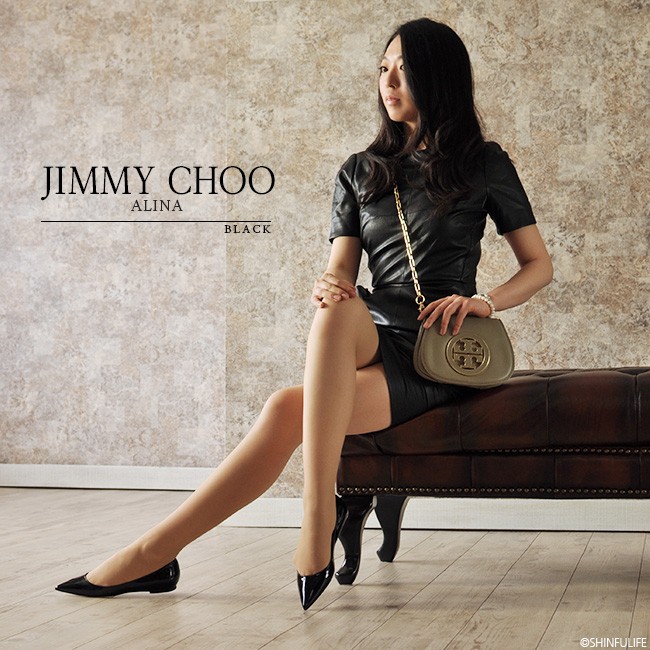 驚きの価格 JIMMY FLAT CHOO/フラットパンプス/size38/ブルー/LOVE