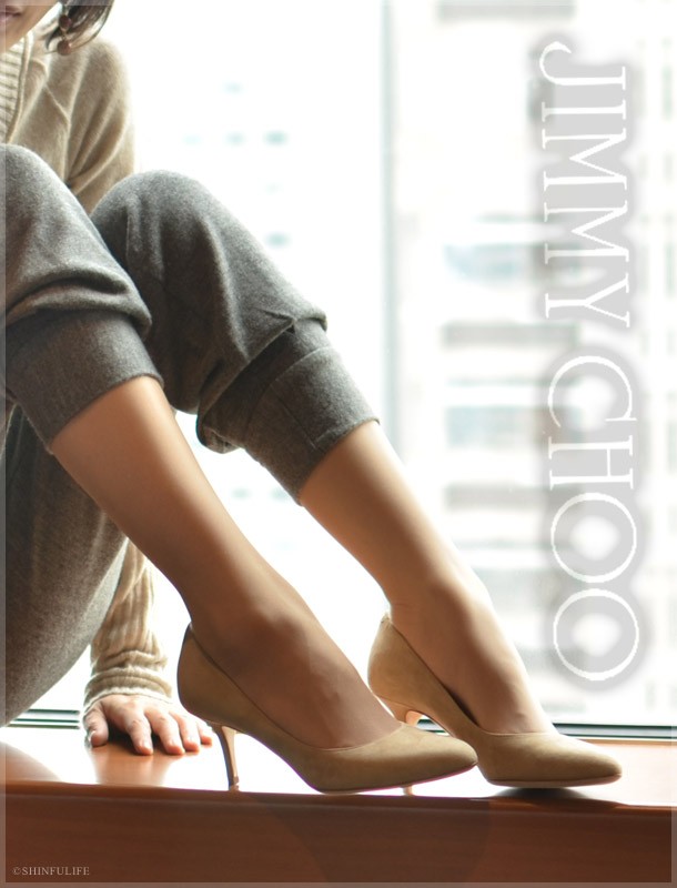 定価12万 Jimmy Choo Irena ブラックスエードパンプス 35.5 JIMMY CHOO ジミーチュウ スエード ヒール パンプス ラウンド