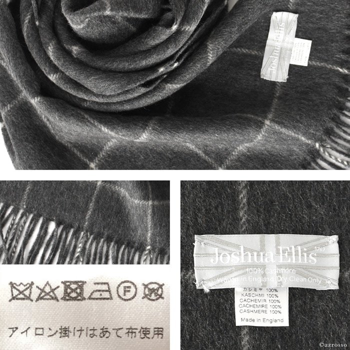 Joshua Ellis（ジョシュアエリス） カシミヤ ストール 大判 ウィンドウ