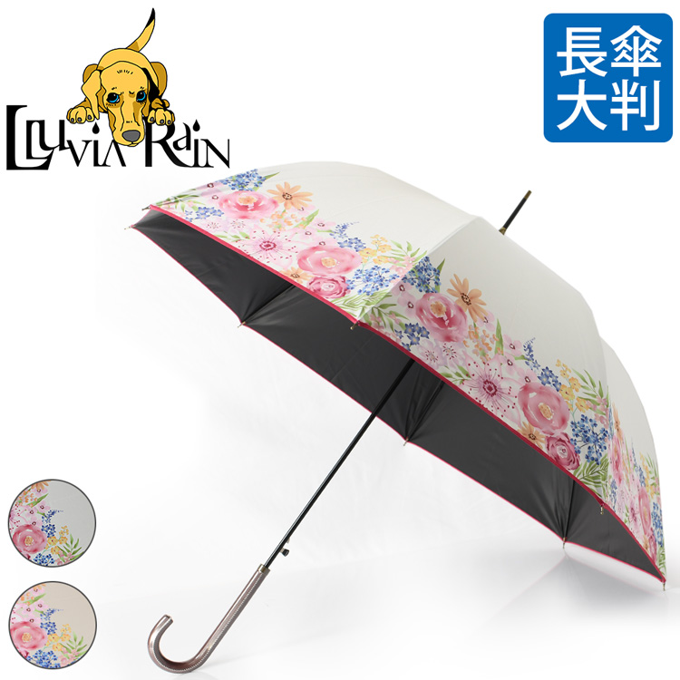Lluvia rain 晴雨兼用 長傘 ローズガーデン