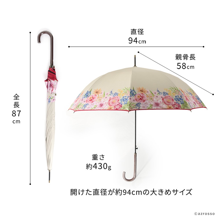 Amazon | Lluvia rain (ルビアレイン) 二重張り 傘 レディース