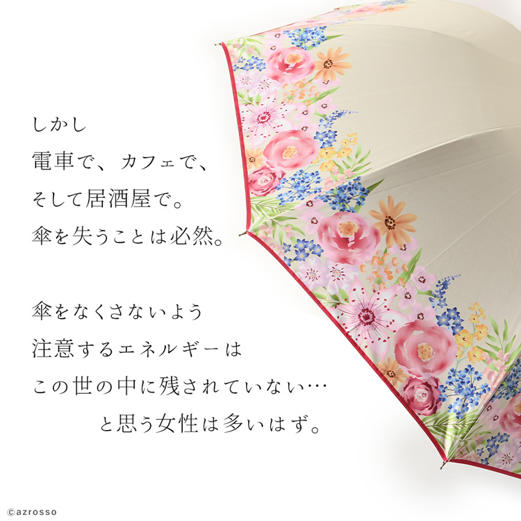 花柄 日傘 完全 遮光 長傘 晴雨兼用 傘 大判 レディース おしゃれ UV