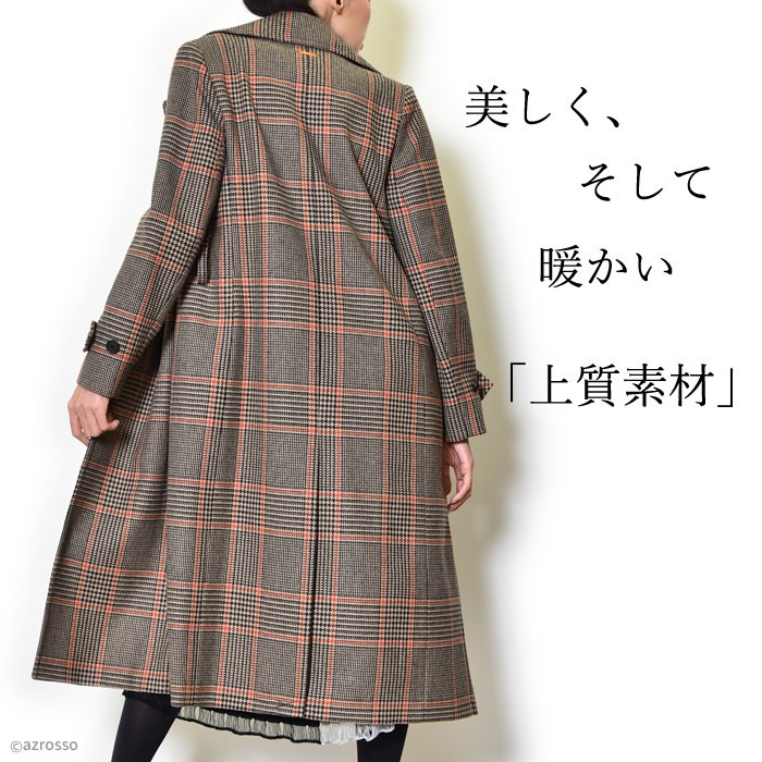 LENER ロングコート レディース ロング丈 冬 ウール コート