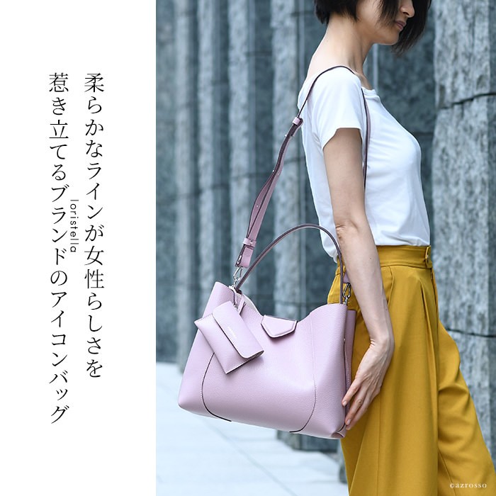 【訳あり美品】ロリステッラ レザー ハンドバッグ IRMA LORISTELLA（ロリステッラ） ハンドバッグ 本革 バッグ レディース