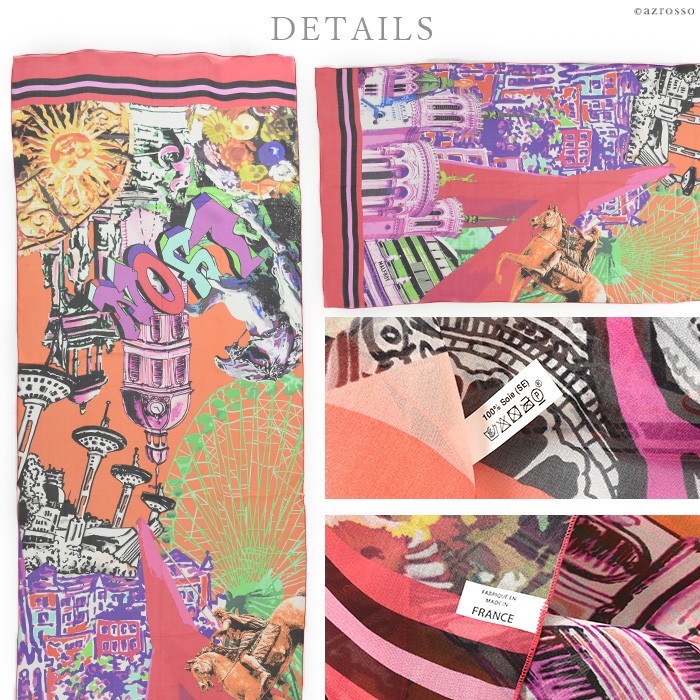 MALFROY（マルフロイ） スカーフ シルク 大判 シルク100% おしゃれ