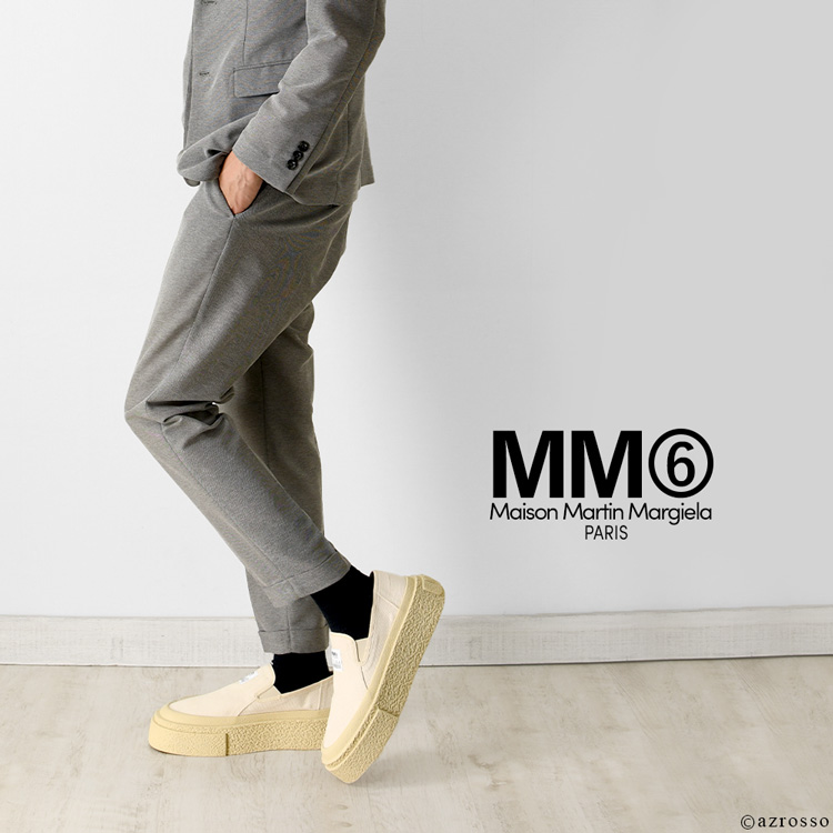 mm6 スリッポン メンズ ベージュ 白 厚底 おしゃれ キャンバス ブランド メゾンマルジェラ Maison Margiela イタリア製  S59WR0087P5242 : mm6s59wr0087p5242 : ブランドセレクト シンフーライフアザーライフ - 通販 -  Yahoo!ショッピング