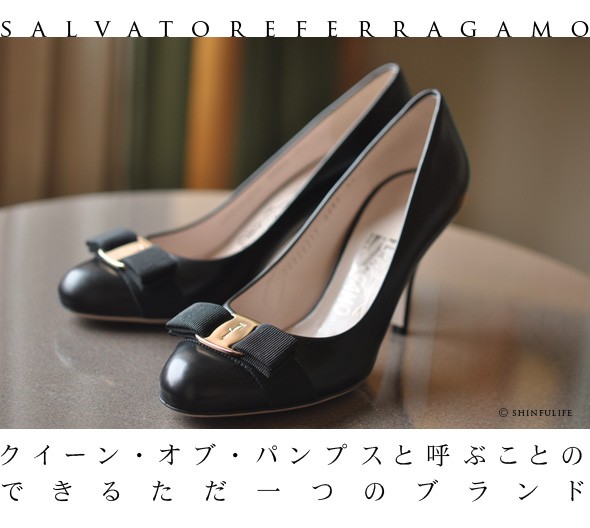 Ferragamo 黒 バラハイヒールパンプス23.5cm美品だけど訳あり fit=scale-down,w=1200