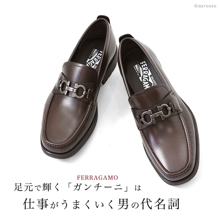 フェラガモ メンズ ローファー ビットモカシン ビジネス シューズ 靴 黒 ブラック ブラウン Salvatore Ferragamo 24 25  大きいサイズ 父の日 ギフト