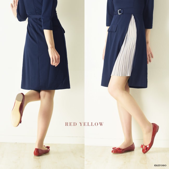 FERRAGAMO（フェラガモ） エナメル フラット パンプス ぺたんこ リボン