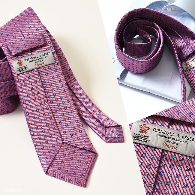 ターンブル＆アッサー イギリス製 シルク ネクタイ Turnbull & Asser