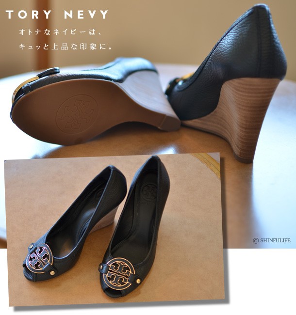 トリーバーチ オープントウパンプス 黒 TORY BURCH トリバーチ オープントゥ パンプス レッド ブラウン