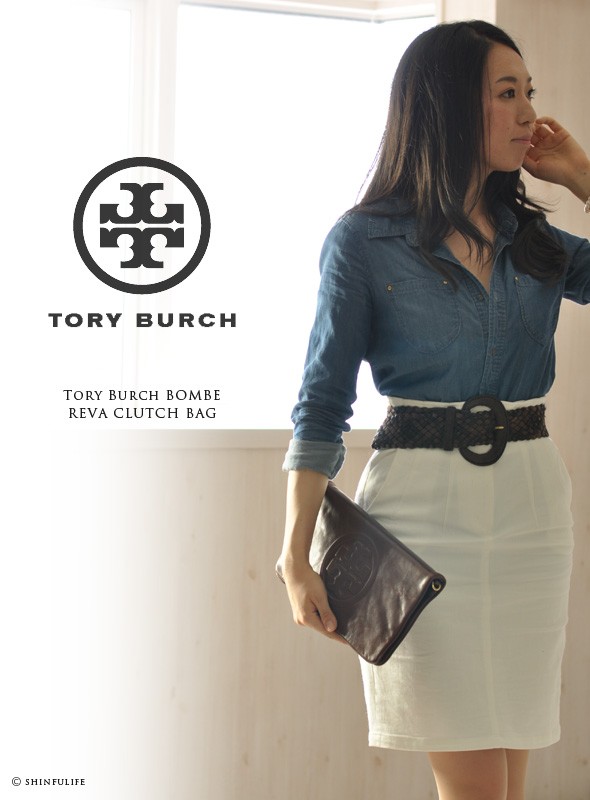 トリーバーチ リーバ クラッチバッグ 母の日 Tory Burch BOMBE REVA