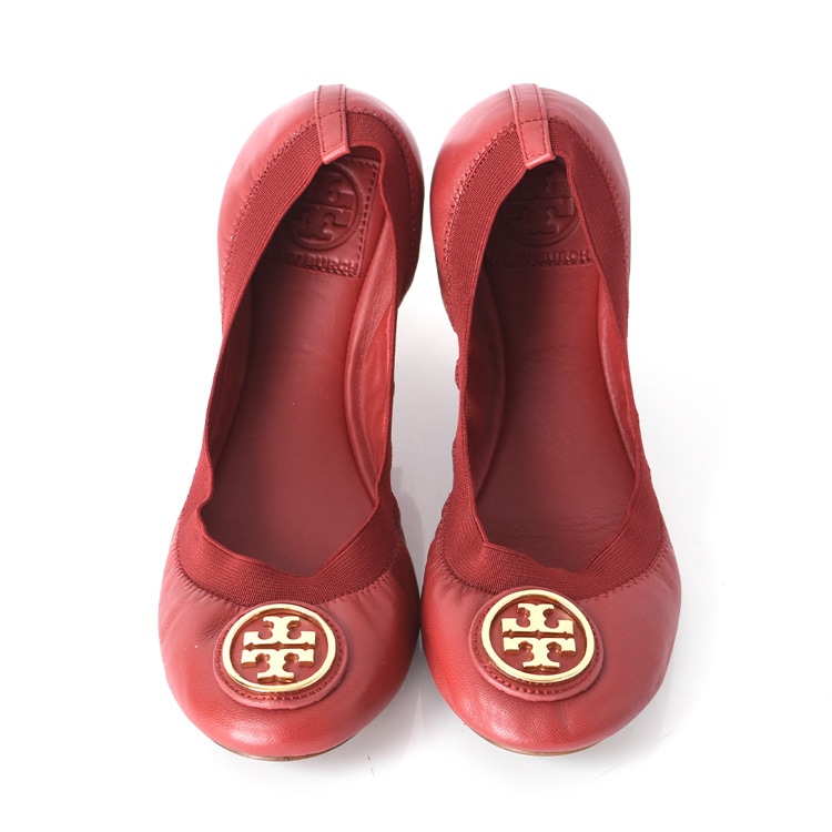 トリーバーチ フラットシューズ レディース バレエシューズ 歩きやすい ぺたんこ 靴 Tory Burch 正規品 ブランド 赤 レッド 緑 グリーン