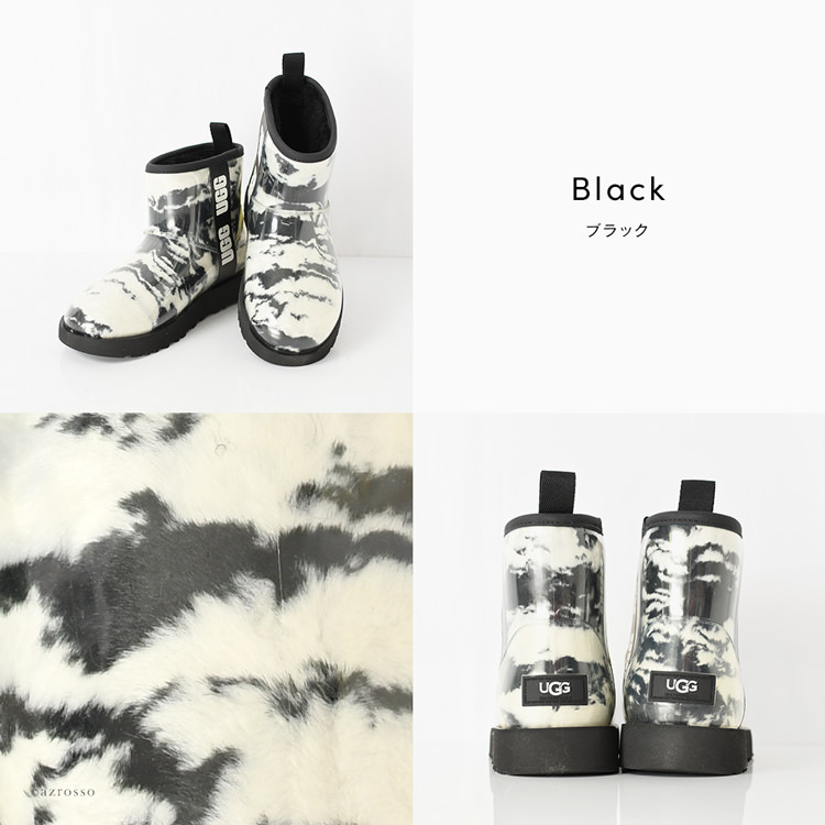 22.5cm-25cm│UGG Classic Clear Mini Marble レインブーツ アグ ブーツ 完全防水 -20℃耐寒 スノーブーツ  正規品 1120778 マーブル模様