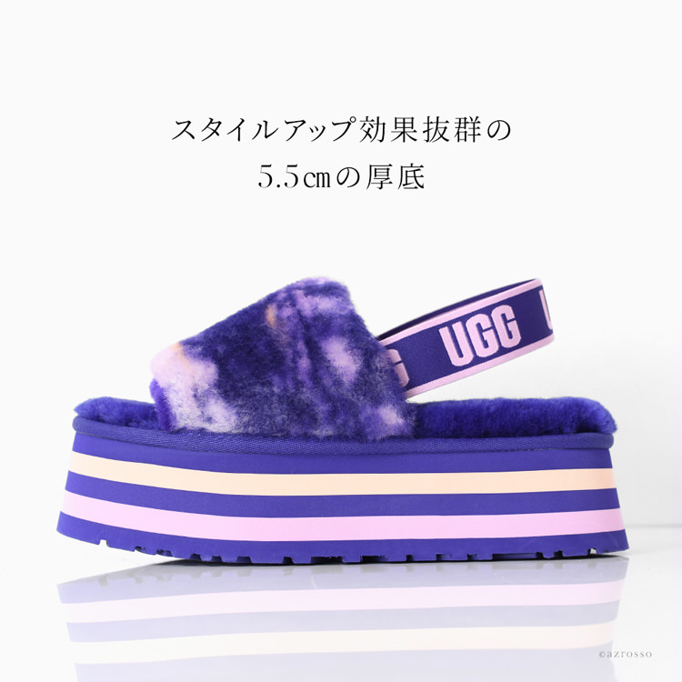 UGG サンダル レディース おしゃれ ブランド 厚底 5cm 6cm ストラップ