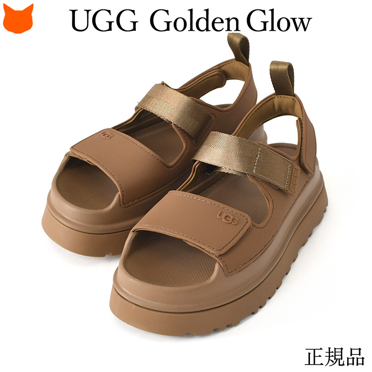 UGG ゴールデングロウ サンダル ブラウン 22cm UGG（アグ） サンダル レディース ゴールデングロウ 厚底 サンダル