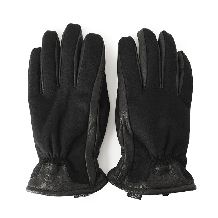 UGG ブラック スエード 手袋 ファー付き　サイズＬ UGG ブラック スエード 手袋 ファー付き サイズL UGG ブラック