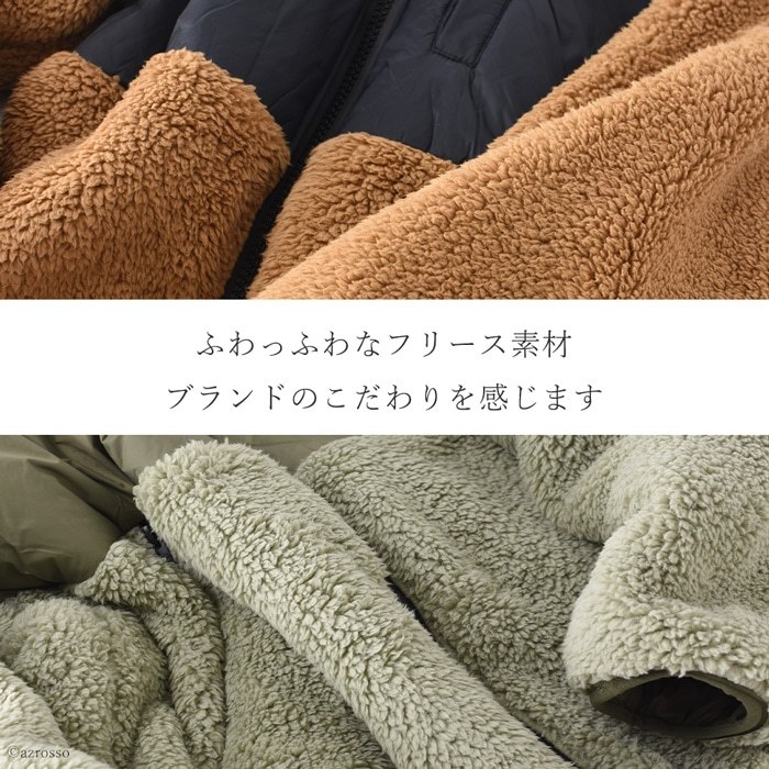フリース ジャケット メンズ アウター UGG アグ ジップアップ パーカー ハイネック ボア ブルゾン 軽量 ブラウン 茶色 ブラック 黒  ミントグレー バイカラー