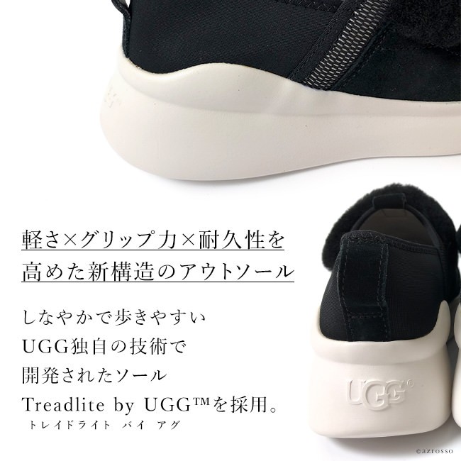 UGG スニーカー ファー レディース 黒 グレー 紐なし 厚底 蒸れない シューレス アグ コンフォートシューズ インソール 大きいサイズ 26cm  21.5cm : uggpico : ブランドセレクト シンフーライフアザーライフ - 通販 - Yahoo!ショッピング