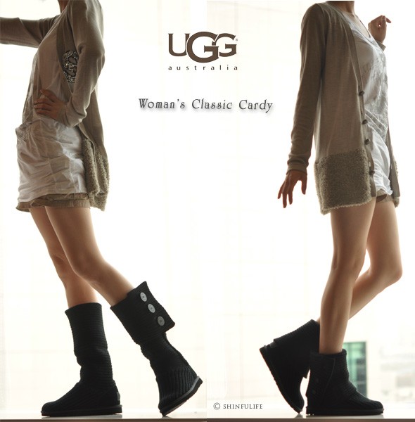 UGG クラシック カーディ ニット ブーツ レディース 2way : uggwoclac