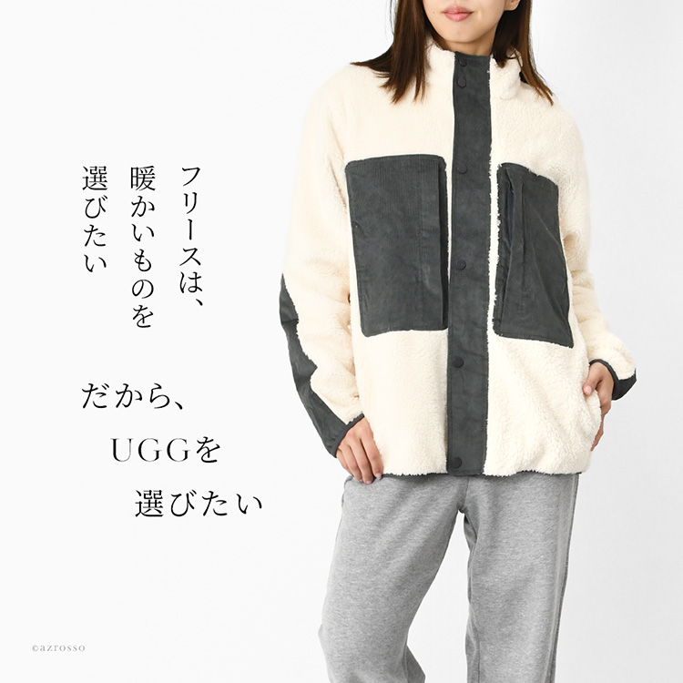 UGG（アグ） フリース ジャケット レディース アウター ジップアップ