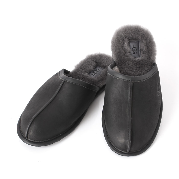 UGG アグ スカッフ SCUFF メンズ スリッパ ルームシューズ 本革