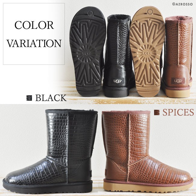 UGG Australia ムートン ブーツ クロコ柄 スネーク柄 レディース UGG Australia ムートン ブーツ クロコ柄 スネーク柄 レディース