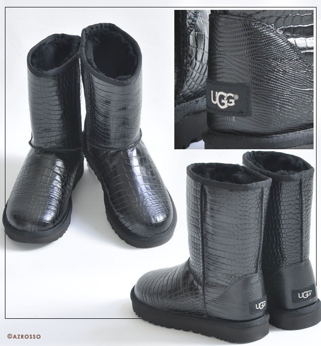 UGG Australia ムートン ブーツ クロコ柄 スネーク柄 レディース