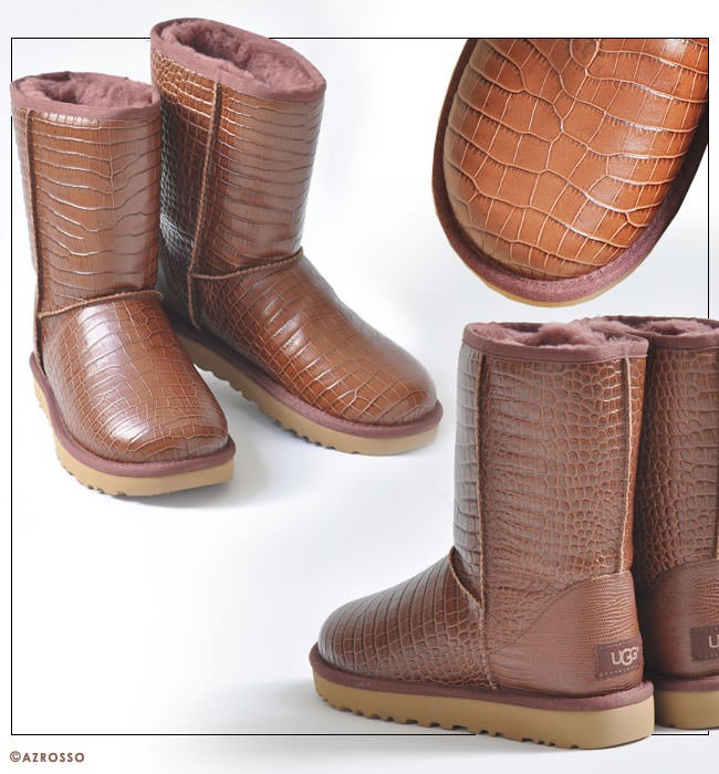 UGG Australia ムートン ブーツ クロコ柄 スネーク柄 レディース