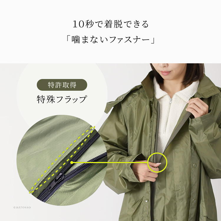UVION リュック ヘルメット対応 レインコート レディース 自転車