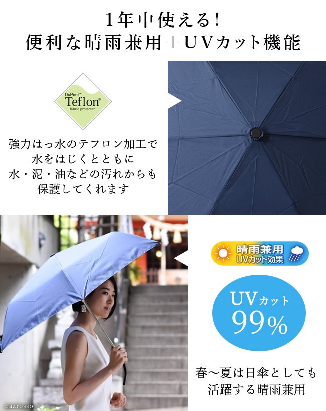 UVION 折りたたみ傘 黒 UVION 黒 折りたたみ傘 自動開閉 軽い 耐風 晴雨兼用 ワンタッチ