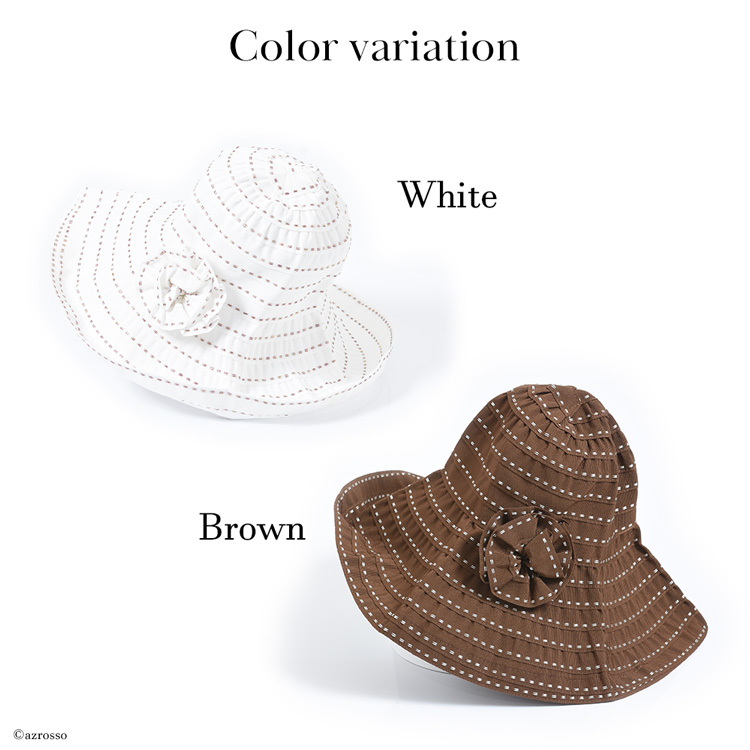 ツバ広 UVカット 帽子 レディース イタリア ブランド ヴェッキ