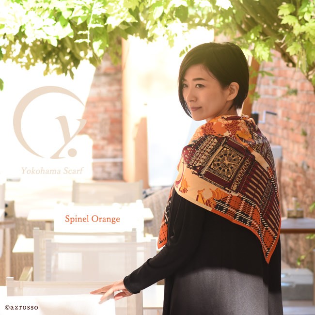 SAYO様、新品　YUKI TORII 大判スカーフ　　綿×シルク 在庫限り】YUKI TORII 優雅さを印象付けるシルクスカーフ(22