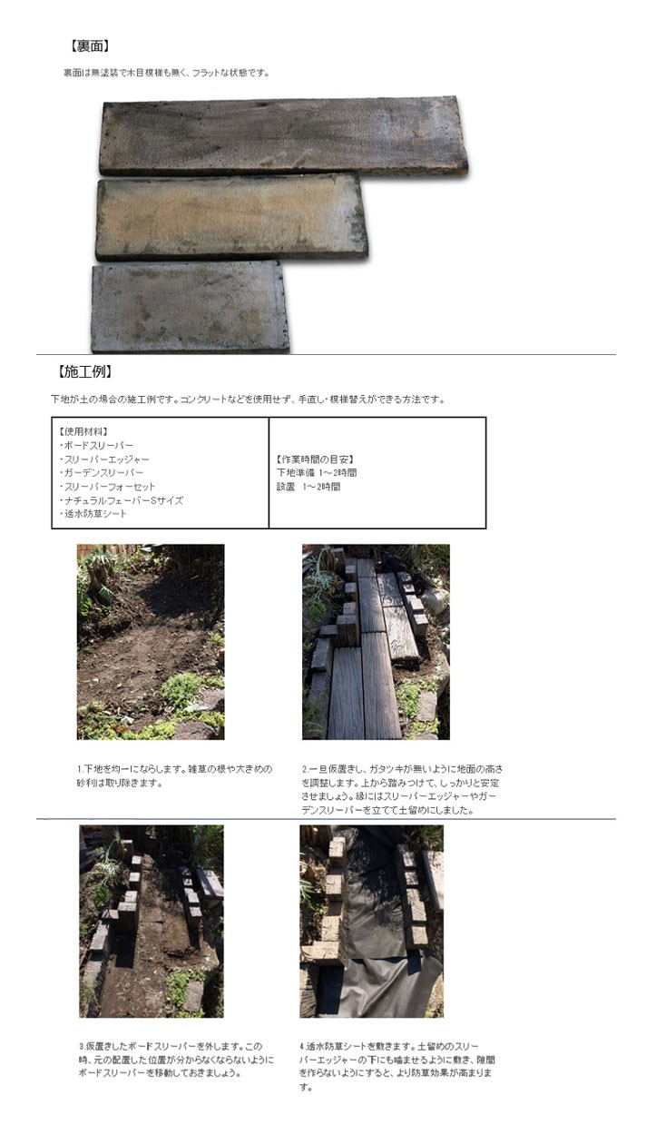 コンクリート枕木 ボードスリーパー BD-90 ×1個(N96580) 枕木 敷石 飛び石 アプローチ 庭 擬木 砂利、石、枕木 