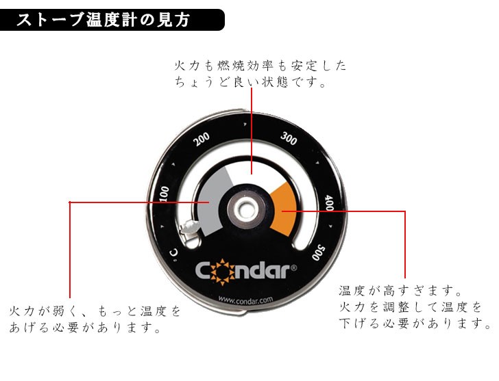 薪ストーブ 温度計 薪ストーブ アクセサリー 温度 計測 Condar コンダー :541057:家族の幸せライフ専門店 スマハピ - 通販 -  Yahoo!ショッピング