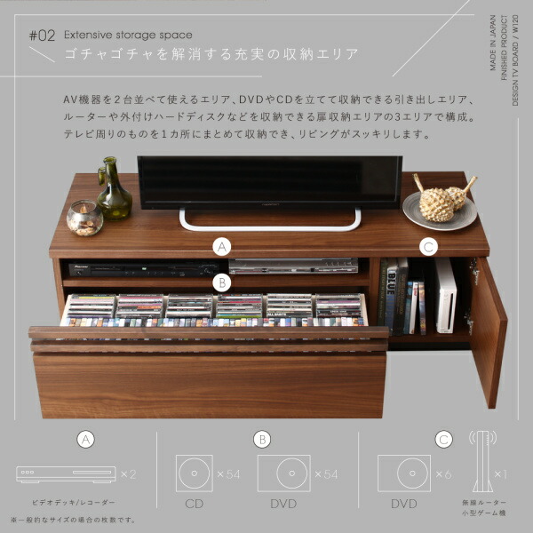 テレビ台 国産 120cm 完成品 テレビボード ローボード 収納 TV台 TV