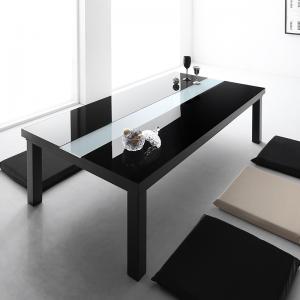 こたつテーブル ワイドサイズ 鏡面仕上げ アーバンモダンデザインこたつテーブル 5尺長方形(80×150cm)｜shiningstore-next