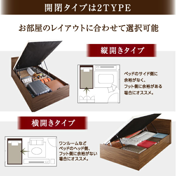 ベット シングルベッド 跳ね上げベッド 収納付きベッド 収納 収納付 フレームのみ 深型 コンセント付 ベッドフレームのみ 縦開 【ワンパック】 シングル 深さラージ